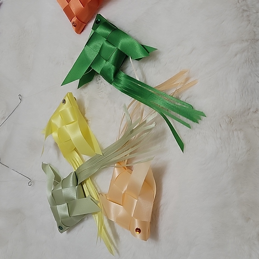 Colorful Baby Ribbon Fish Mobile Handmade - Picture 14 of 15